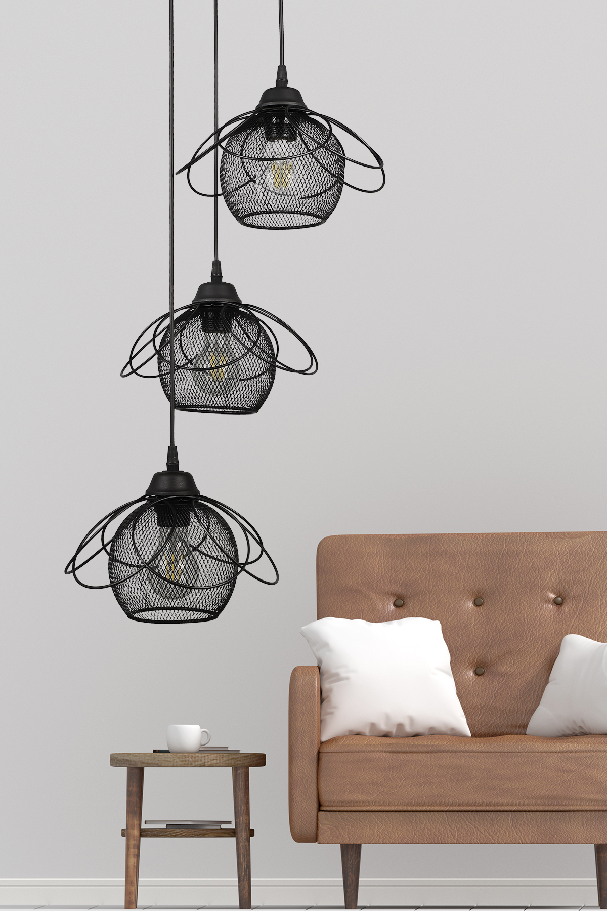 Dünya Chandelier Black